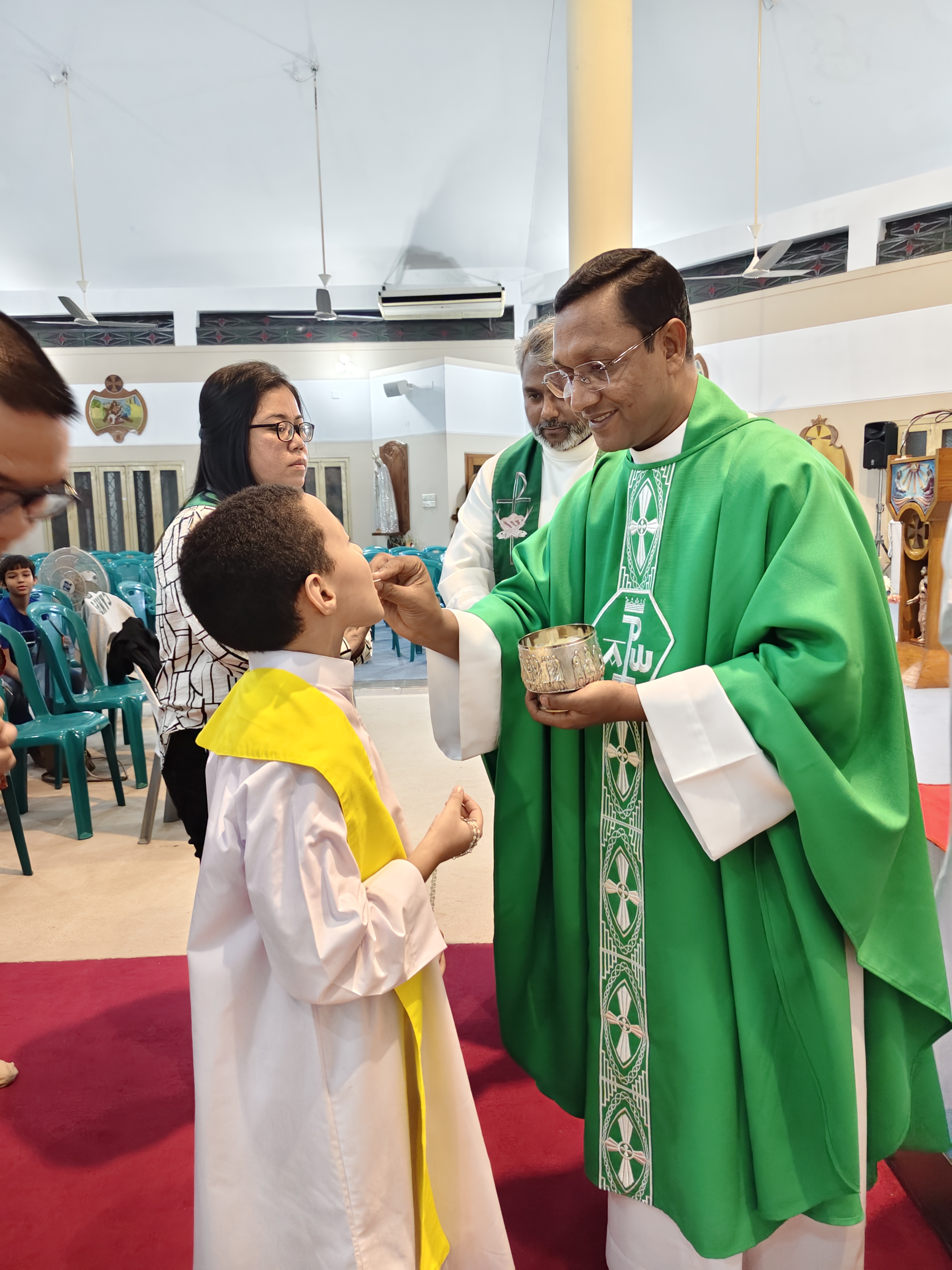 Congratulations.. On receiving their First Holy Communion.Holy Spirit Major Seminary. February 7, 2026.